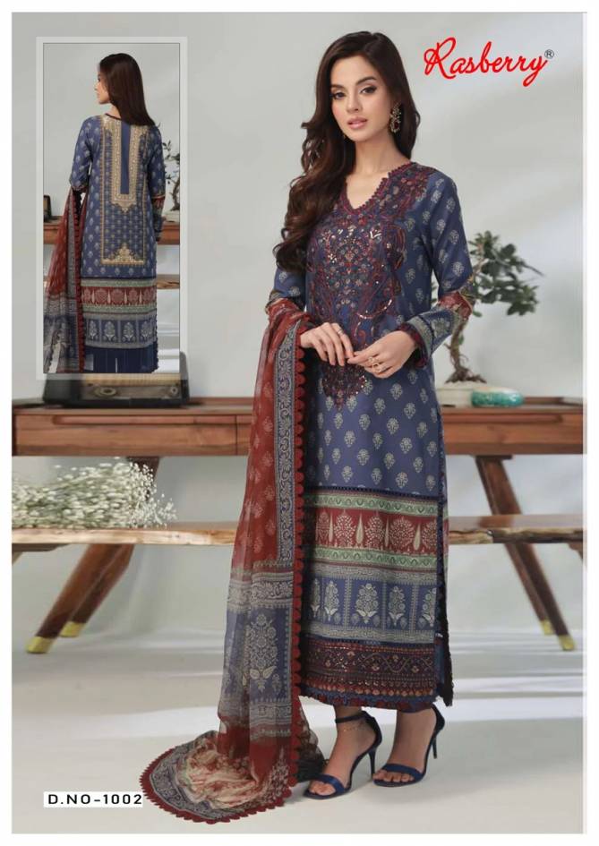 Kesar Vol 1 By Rasberry Karachi Cotton Dress Material Wholesale Market In Surat With price